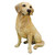 15.5" Cute Golden Labrador Retriever Dog Outdoor Garden Statue - IMAGE 2