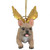 3.5" Flying French Bulldog Dog Angel Christmas Ornament - IMAGE 2
