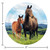 Standing Horses Printed Disposable Party Plates - 8.75" - Multicolored - Club Pack of 96 - IMAGE 2