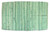 19.5" x 31.5" Light Green and Black Striped Double Sided Rectangular Rag Rug - IMAGE 1