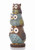 17.75" Three Stack of Wide Eyed Owls Outdoor Garden Statue - IMAGE 2
