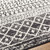 5.25' Geometric Patterned Gray and Black Round Area Throw Rug