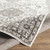 7'10" x 10'3" Distressed Bohemian Gray and White Rectangular Machine Woven Area Throw Rug - IMAGE 4