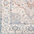 5' x 7.75' Floral Blue and Beige Rectangular Area Throw Rug - IMAGE 6