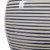 Striped Ceramic Table Lamp with White Drum Shade - 28" - Navy blue - IMAGE 3