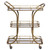 Three Tier Serving Cart with Mirrored Shelves - 36.75" - Gold - IMAGE 1