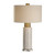 Cylindrical Column Table Lamp with a White Drum Shade - 29.5" - IMAGE 1