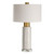 Cylindrical Column Table Lamp with a White Drum Shade - 29.5" - IMAGE 2