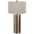 31.5” Brushed Brass Contemporary Table Lamp with Matching Lamp Shade - IMAGE 1