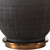 Hand Scored Ceramic Base Table Lamp with Gray Drum Shade - 32" - Black - IMAGE 3
