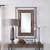 47" Wood and Metal Rectangle Hanging Wall Mirror - IMAGE 3