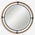 Rope Metal Round Wall Mirror - 36" - Brown and Black - IMAGE 1