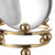 Set of 2 Crystal Ball with Gold Stand 7" - IMAGE 3