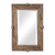 Rustic Beveled Rectangular Wall Mirror - 37" - Brown and Silver - IMAGE 1