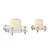Crystal Block Candle Holders - 6" - Clear and Gold - Set of 2 - IMAGE 4