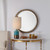 Distressed Beveled Round Wall Mirror - 30" - Gold - IMAGE 2