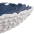 Round Curved Textured Ceramic Bowl - 14" - White and Blue - IMAGE 3