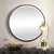 Round Wall Mirror - 42" - Black and Gold - IMAGE 3