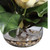 13" Artificial Silk Magnolia Arrangement in Glass Vase - IMAGE 3