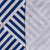 Grid Round Outdoor Vinyl Tablecloth - 70" - Nautical Blue and White - IMAGE 3