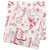 Set of 6 White and Red Christmas Themed Square Napkins 20” - IMAGE 4