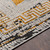 8.9' x 12.3' Distressed Finish Beige and Orange Rectangular Area Throw Rug
