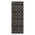 2.5' x 7.25' Geometric Black and Beige Rectangular Area Throw Rug Runner - IMAGE 1