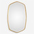 36.25” Duronia Antiqued Gold Wall Mirror - IMAGE 1