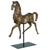 Caballo Dorado Horse Sculpture with Stand - 17" - Aged Brown and Gold - IMAGE 3