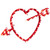 Lighted Heart and Arrow Valentine's Day Window Silhouette - 17" - Red - IMAGE 4