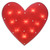 14.25" Lighted Red Heart Valentine's Day Window Silhouette Decoration - IMAGE 1