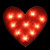 Lighted Heart Valentine's Day Window Silhouette - 14.25" - Red - IMAGE 2