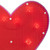 13" Lighted Shimmering Red Heart Valentine's Day Window Silhouette - IMAGE 6