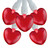 20-Count Red LED Mini Hearts Valentine's Day Lights - 4.75ft, White Wire - IMAGE 1