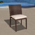 4-Piece Brown Liberty Wicker Outdoor Patio Dining Chair Set 35" - Off-White Cushions - IMAGE 4