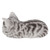 7" White and Black Tabby Kitten Sleeping Figurine - IMAGE 2