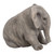 6.25" Sitting Chubby Elephant Outdoor Garden Statue - IMAGE 1