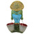 17.5 Frog Holding  Flower Buckets Outdoor Garden Statue - IMAGE 6