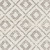 5'3” x 7'3” Diamond Patterned Light Gray and White Synthetic Area Throw Rug