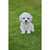 Bichon Frise Puppy Outdoor Garden Figurine - 6" - White - IMAGE 1
