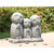 17.5" Lucky Japanese Jizo Family Praying Outdoor Garden Statue - IMAGE 4