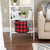15" Red and Black Checkered Round Medium Bin - IMAGE 5