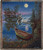 Blue and Green Moonlight Bay Tapestry Fringed Throw Blanket 50" x 60" - IMAGE 1