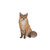 19.25" Sitting Adult Fox Outdoor Garden Statue - IMAGE 1