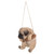 5" Pug Puppy Outdoor Garden Hanging Statue - IMAGE 3