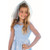 Blue and Silver Ice Princess Girl Child Halloween Costume - Large - IMAGE 3