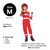 Red and White Firefighter Boy Child Halloween Costume - Medium - IMAGE 4