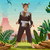 Brown and Black Caveman Warrior Boy Child Halloween Costume - Medium - IMAGE 1
