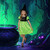 Black and Green Witch Girl Child Halloween Costume - Small - IMAGE 1