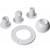 White Inlet Eyeball Replacement Kit Pool Inlets - IMAGE 1